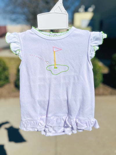 Golf Embroidered Girl Bubble