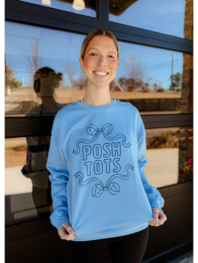 Posh Tots Bow Sweatshirt