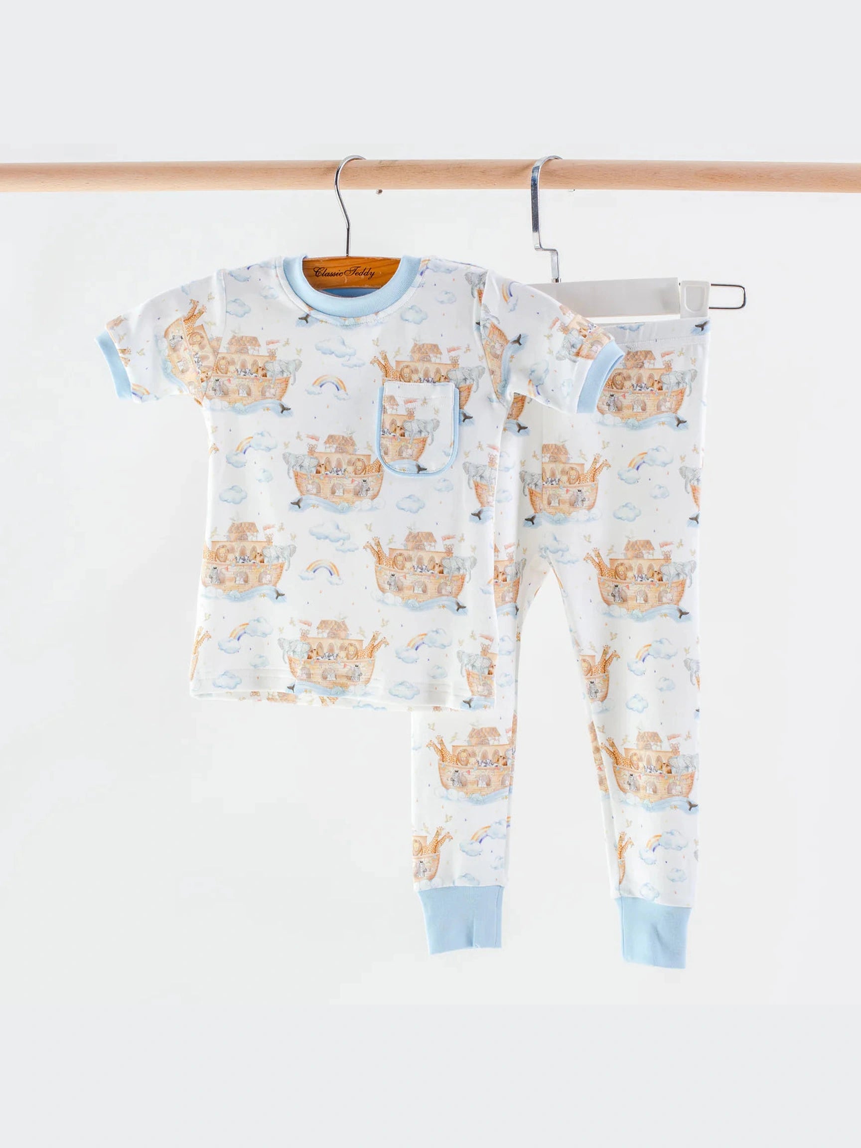 All Aboard Noah's Ark Organic Cotton Pajamas