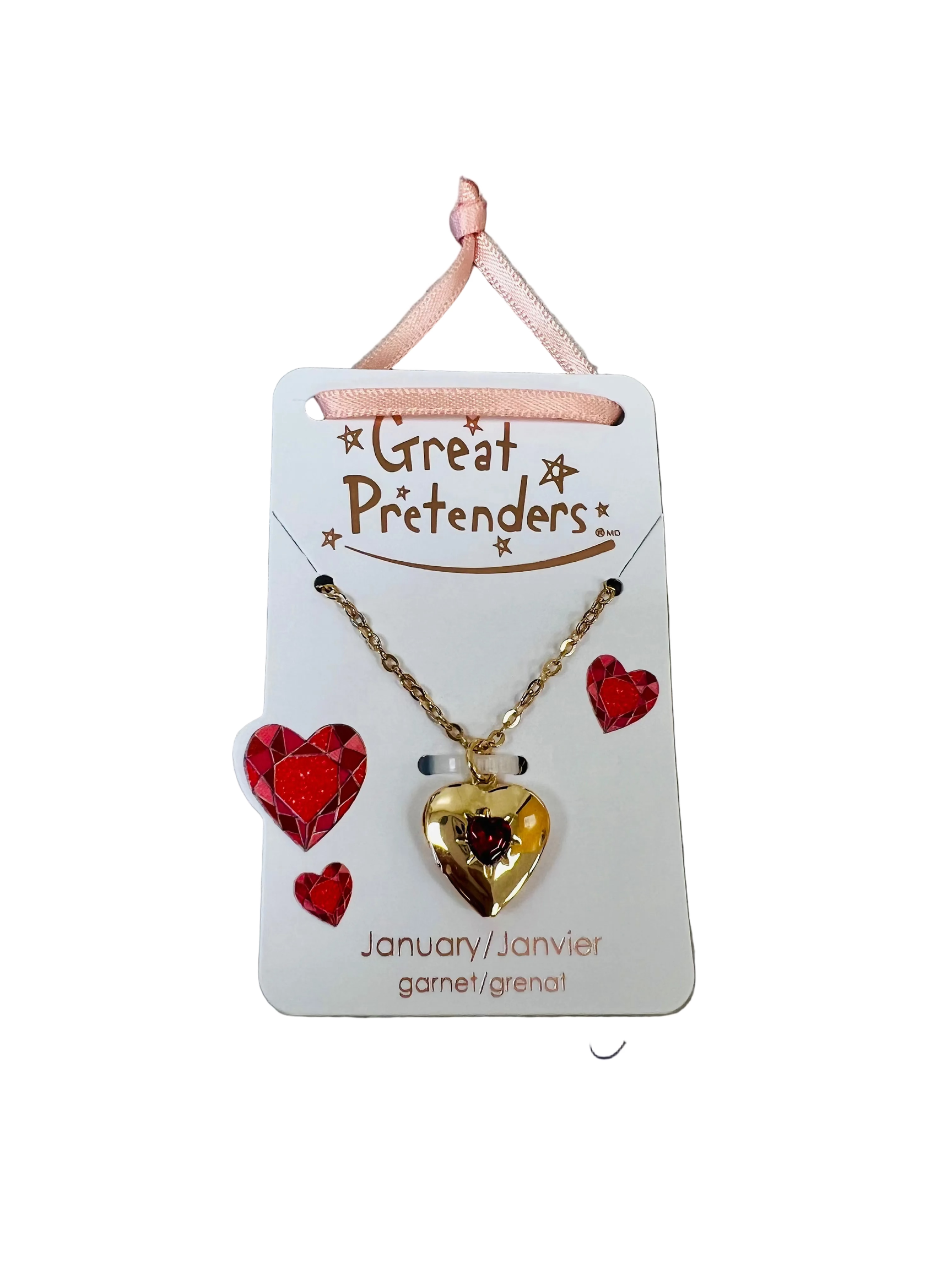 Birthstone Heart Locket Necklace