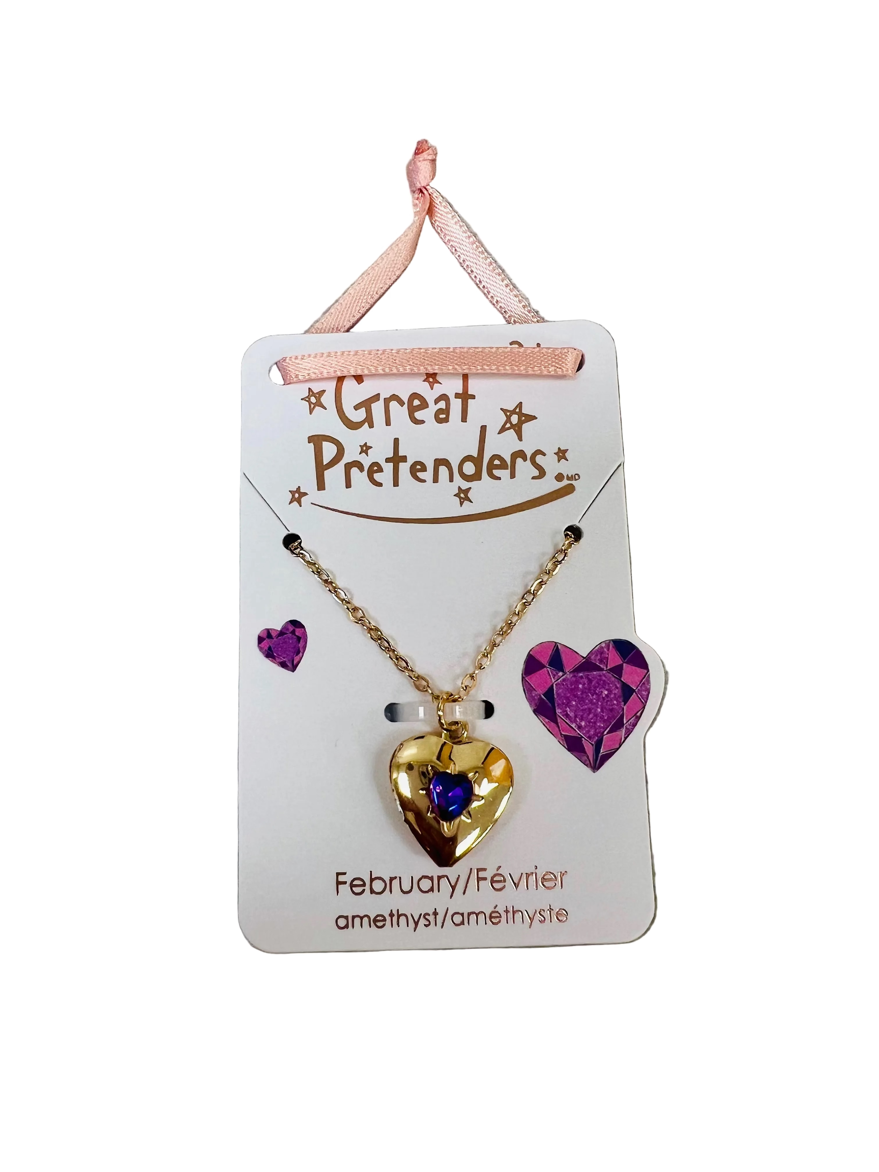 Birthstone Heart Locket Necklace