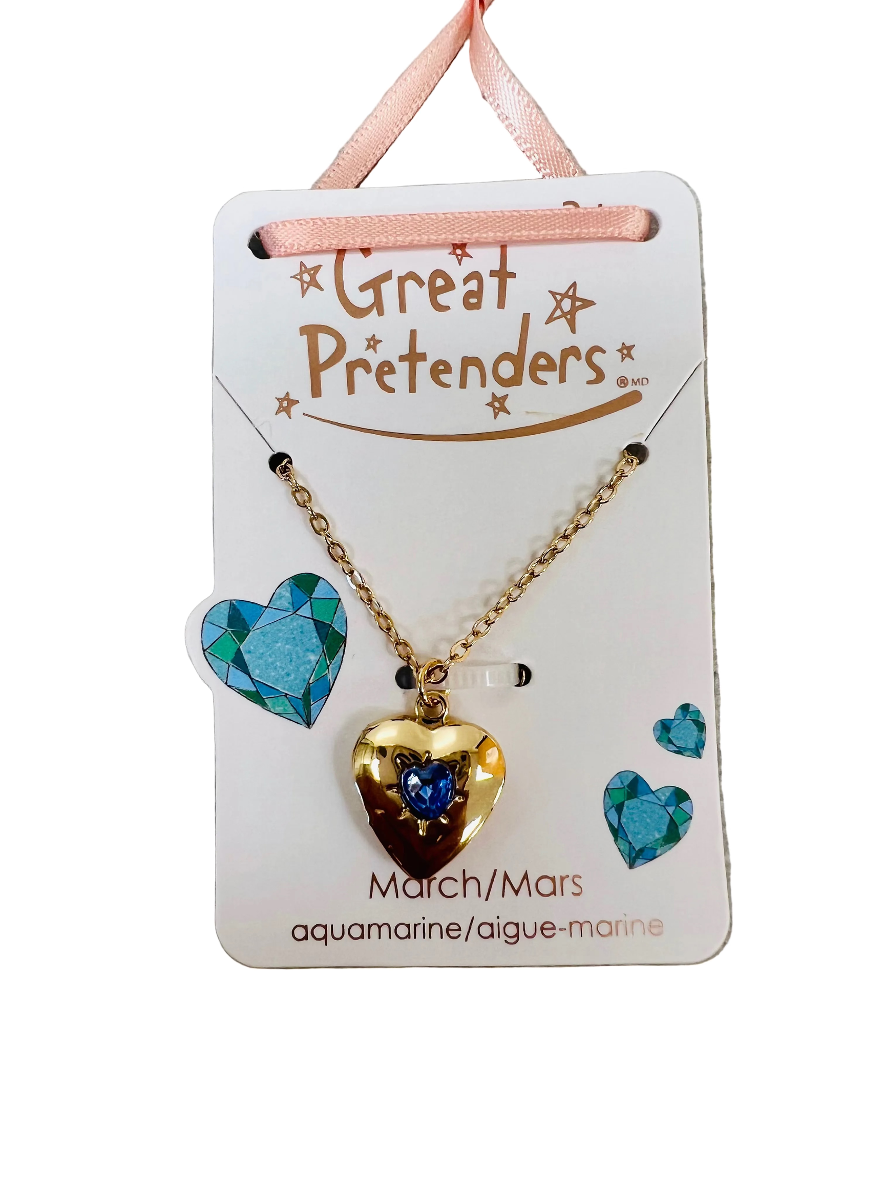 Birthstone Heart Locket Necklace