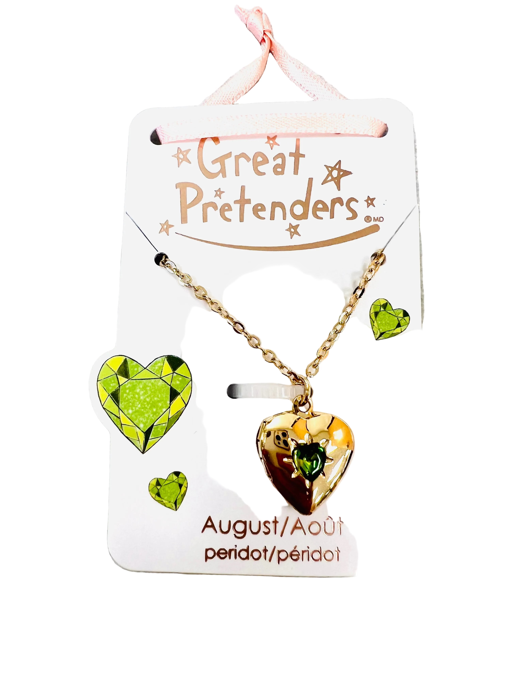 Birthstone Heart Locket Necklace