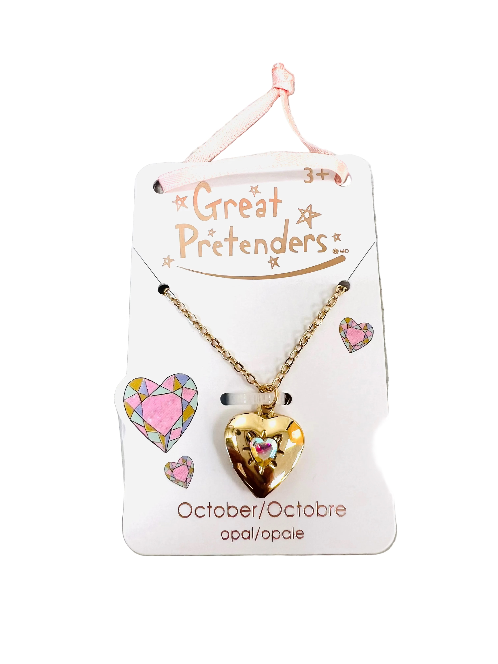 Birthstone Heart Locket Necklace