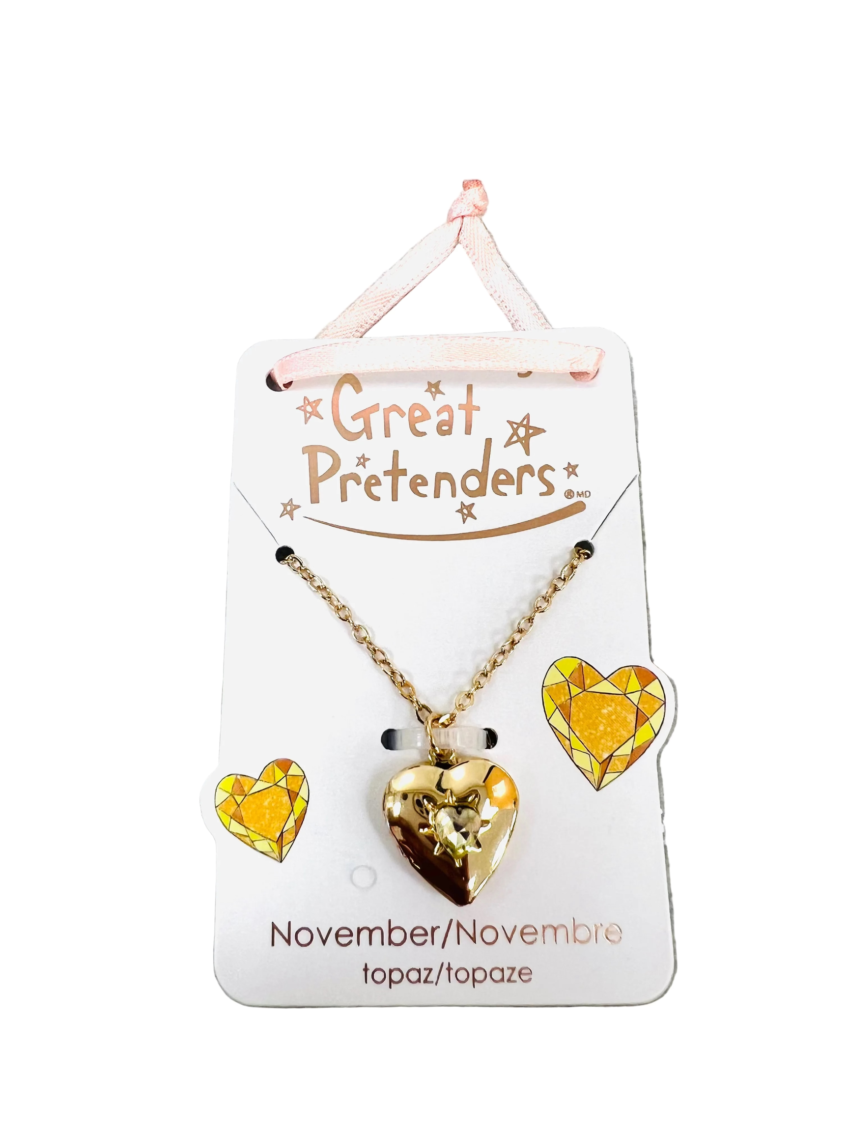 Birthstone Heart Locket Necklace