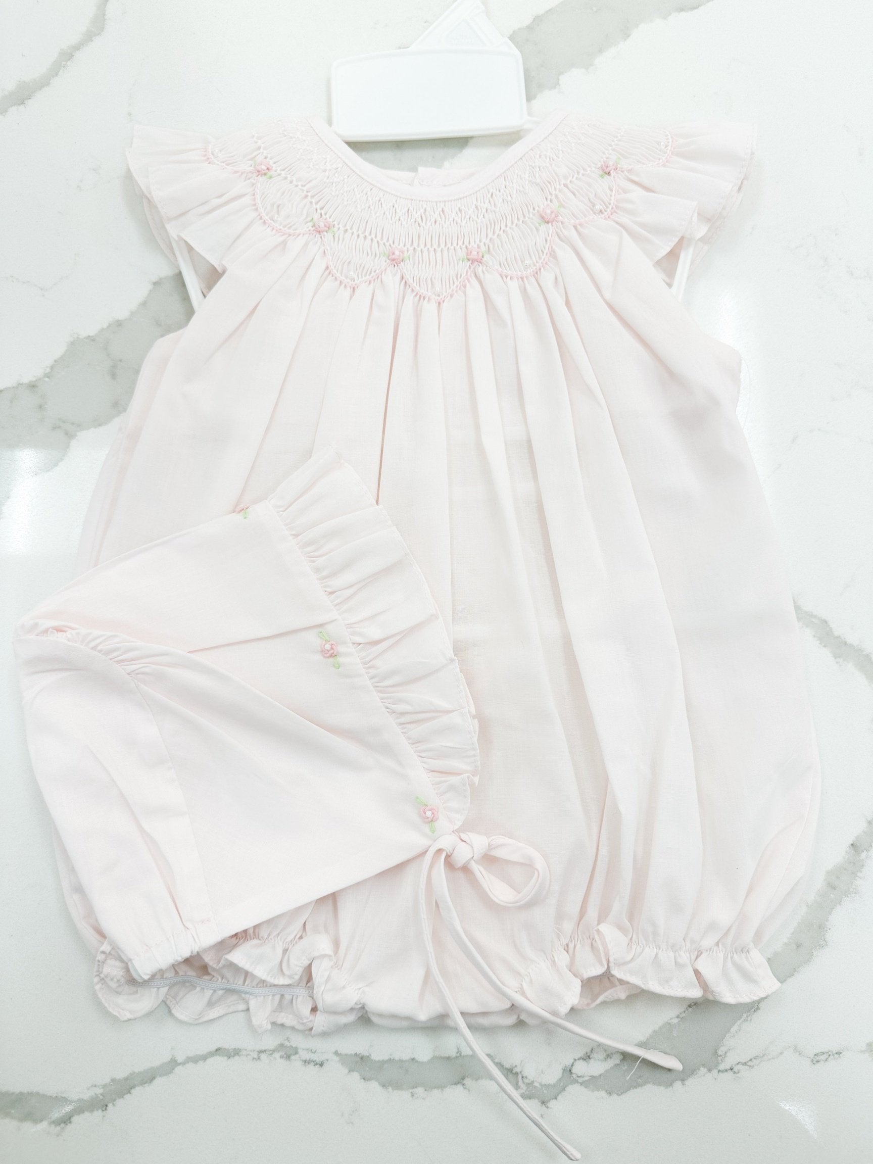 Rebecca Smocked Flutter Bubble