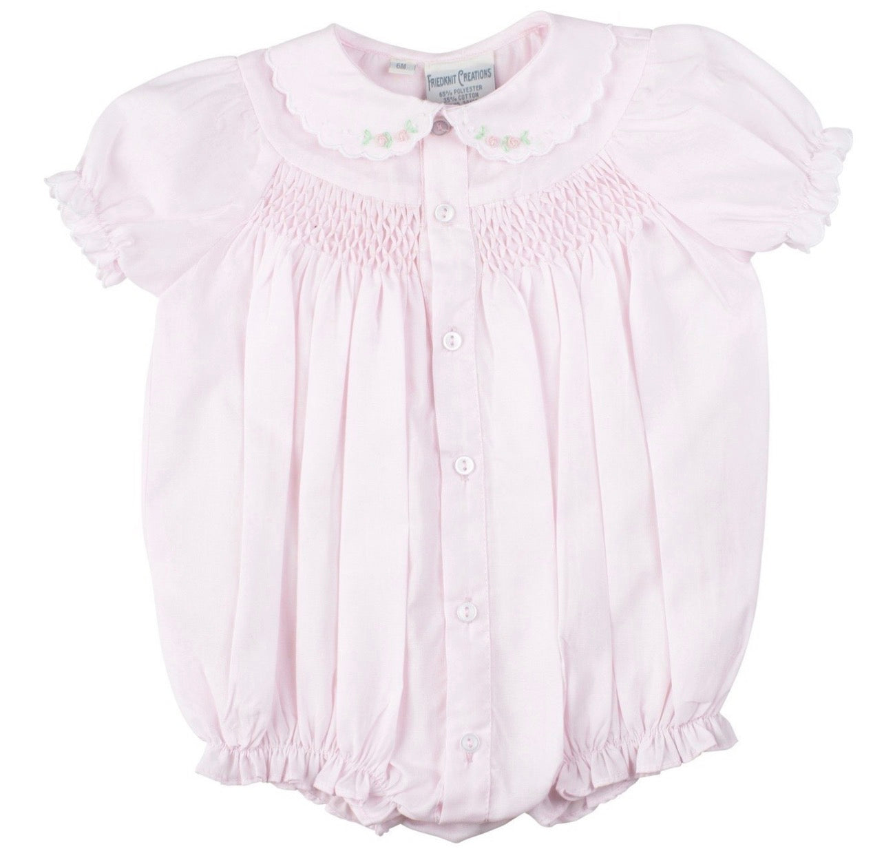 Preemie Smocked Scallop Bubble