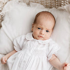 Preemie Smocked Scallop Bubble