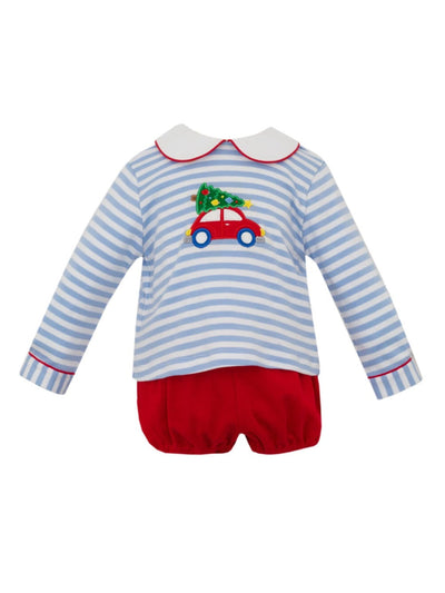 PRE-ORDER Car & Christmas Tree Boy Bloomer Set