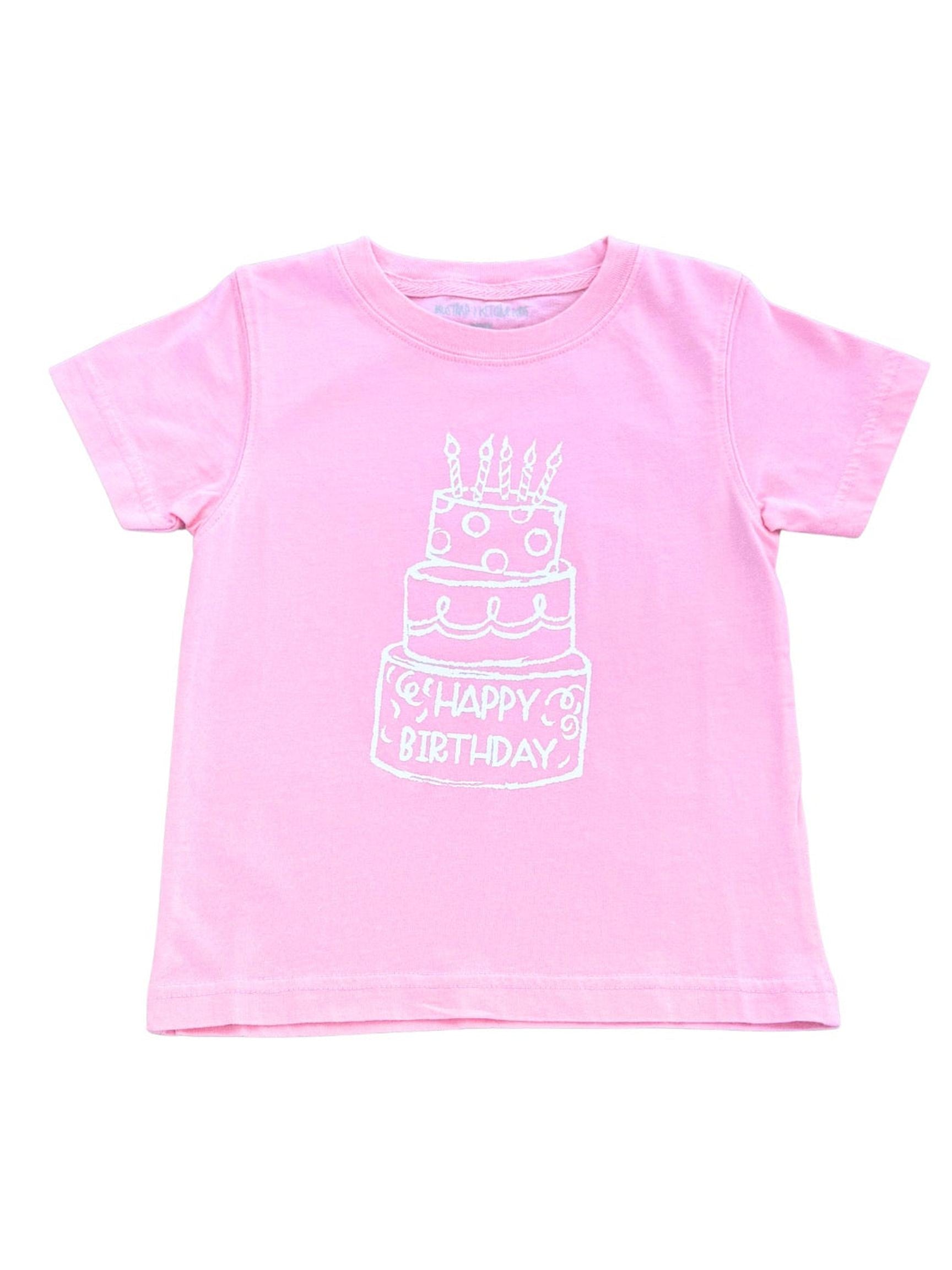 Light Pink Birthday Cake S/S T-Shirt