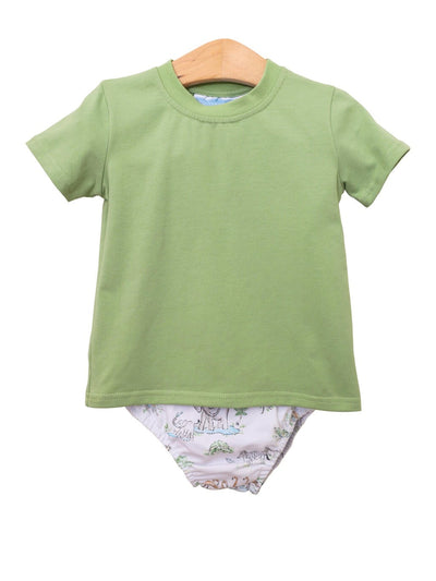 Safari Animals Boy Diaper Set