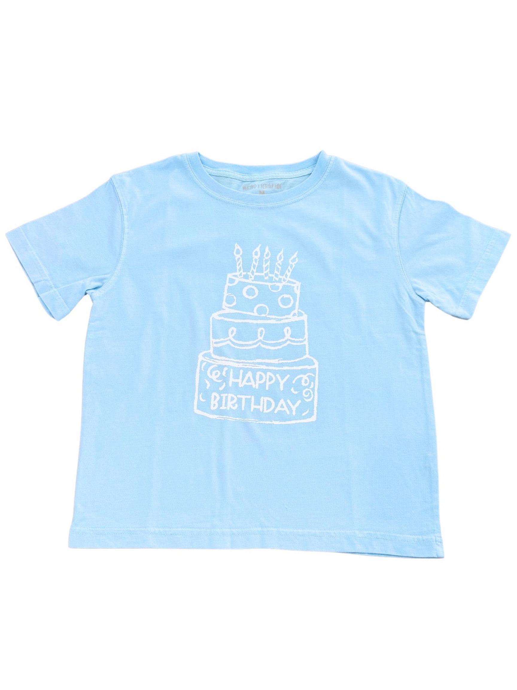 Light Blue Birthday Cake S/S T-Shirt