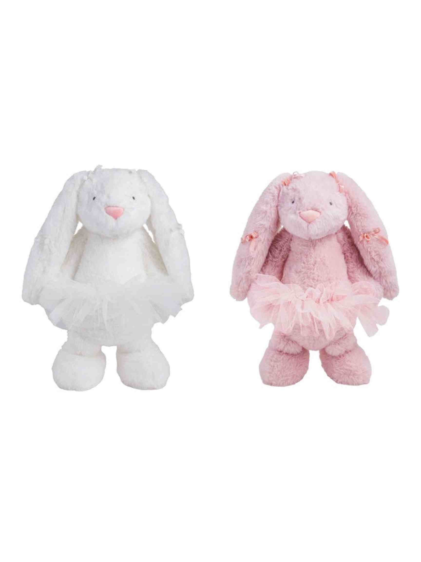 Mudpie Bow Bunny Plush - Posh Tots Children's Boutique