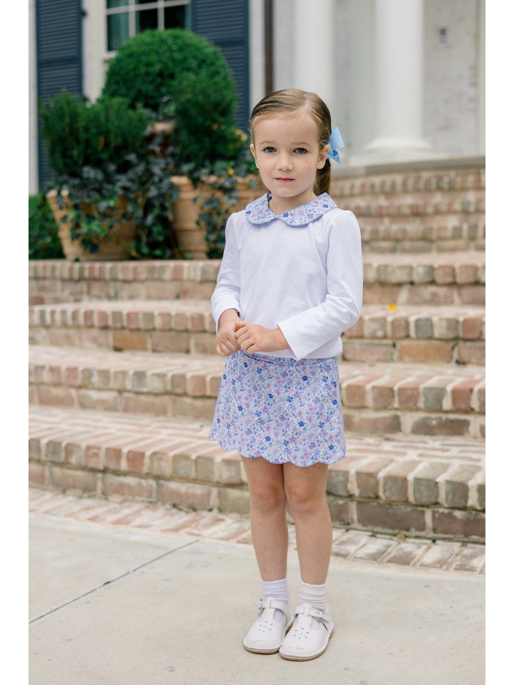 PRE-ORDER Iris Garden Scallop Skort