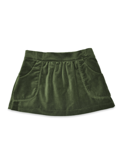 Isabella Skirt - Green Velvet