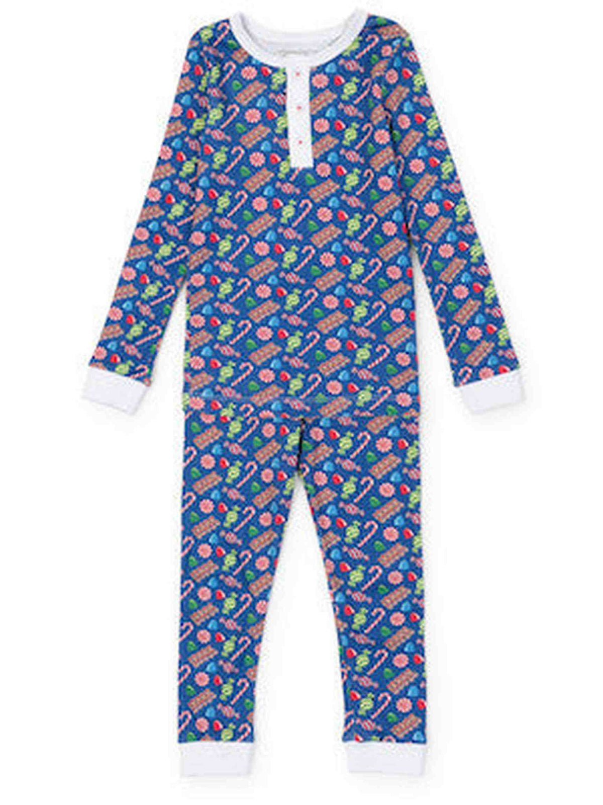 Jack Pajama Pant Set - Christmas Candy Blue