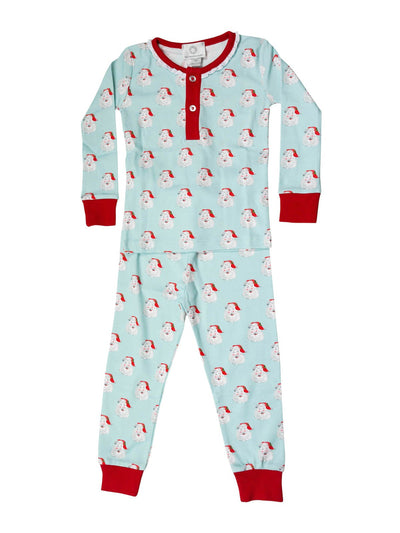 Jolly Santa 2-pc Ruffle Pajama
