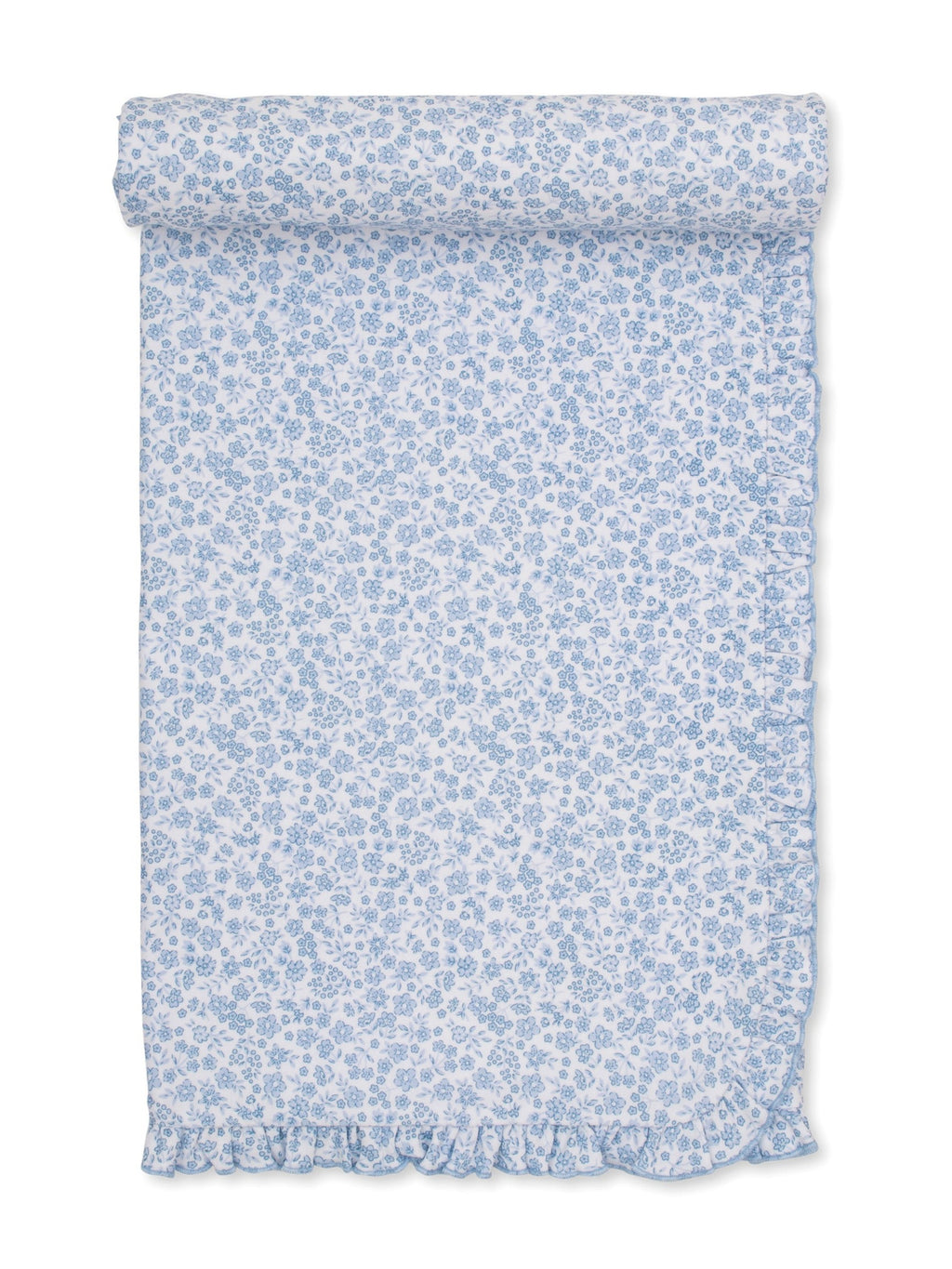 Fall in Blooms Print Receiving Blanket with Ruffle