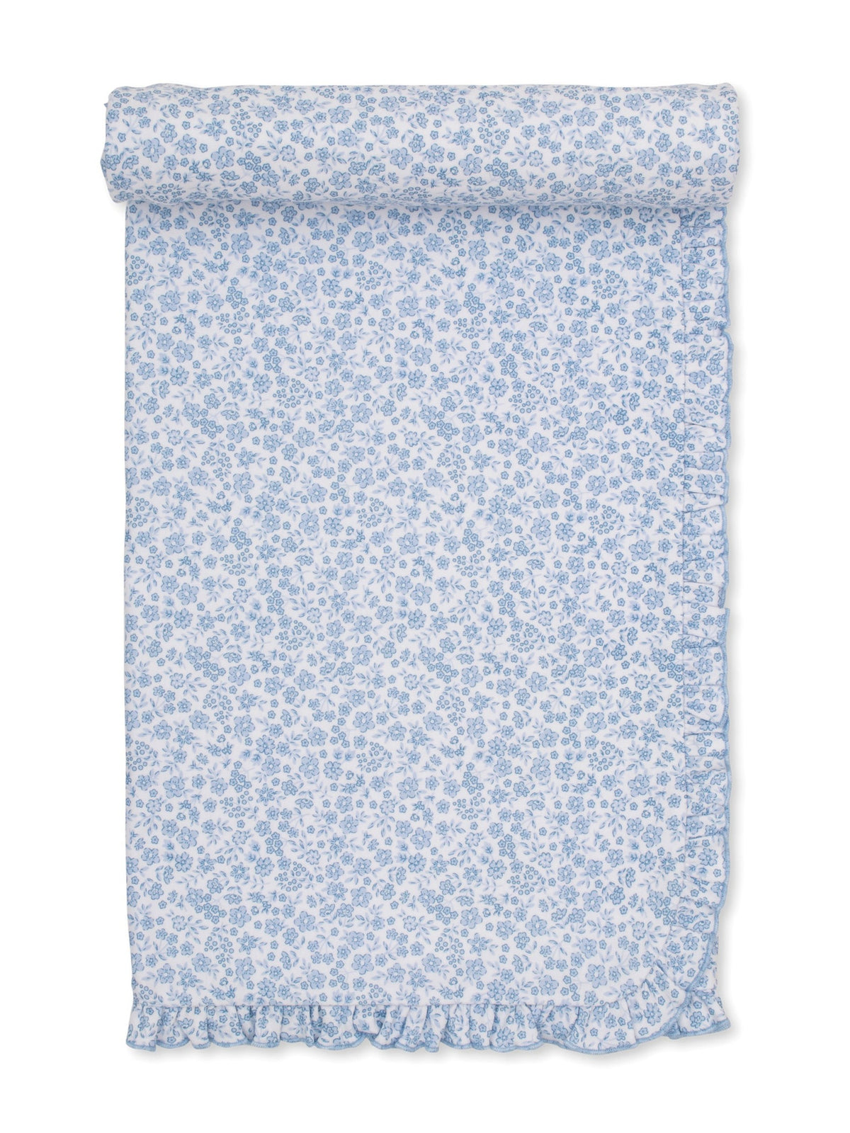 Fall in Blooms Print Receiving Blanket with Ruffle