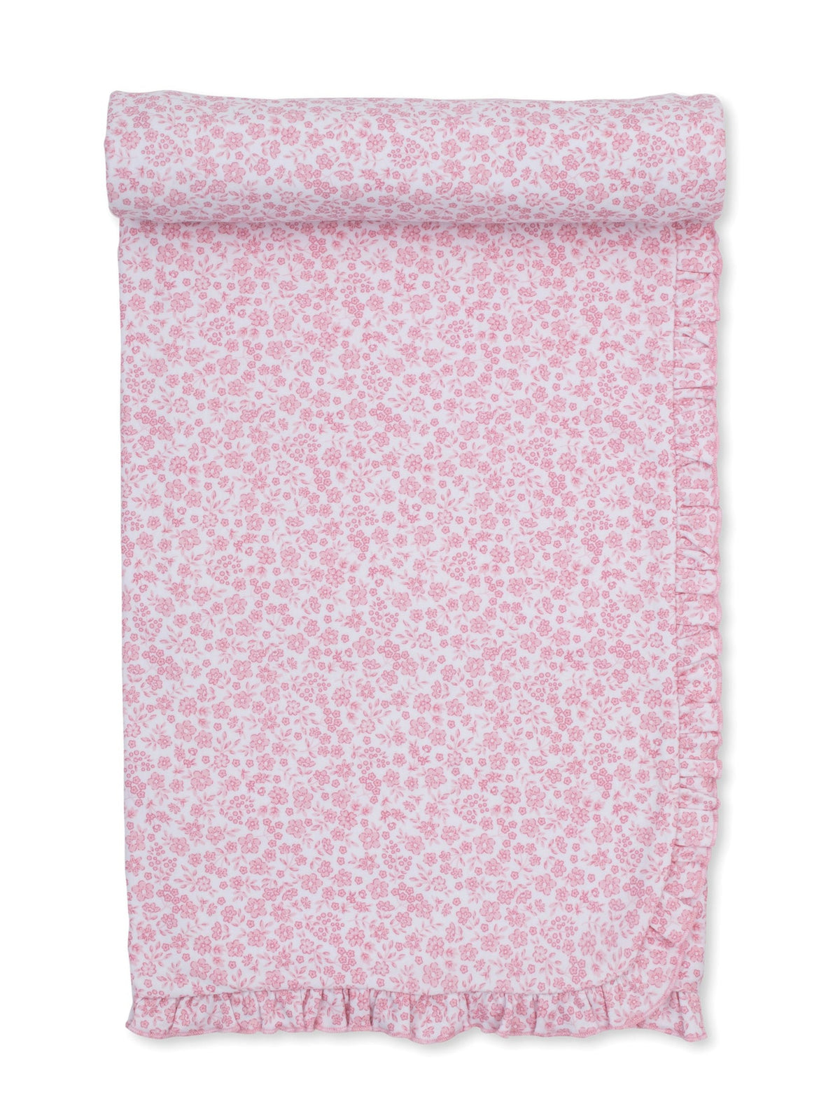 Fall in Blooms Print Receiving Blanket with Ruffle