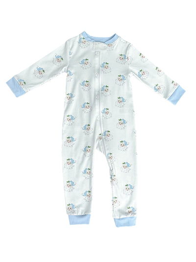 PRE-ORDER One Piece Jammies- Blue Santa