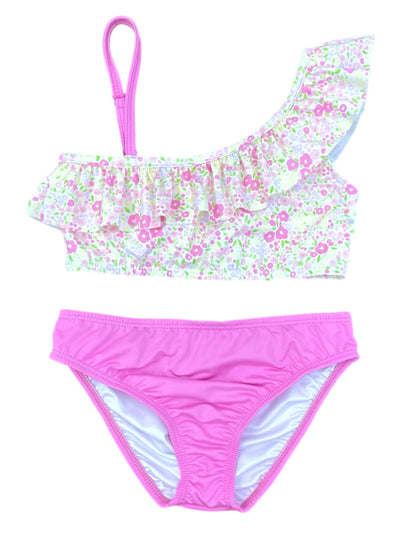 PRE-ORDER Katy Two Piece Swimsuit - Fuchsia Floral