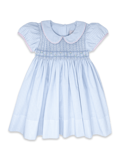 Kelli Dress - Woodford Blue Windowpane