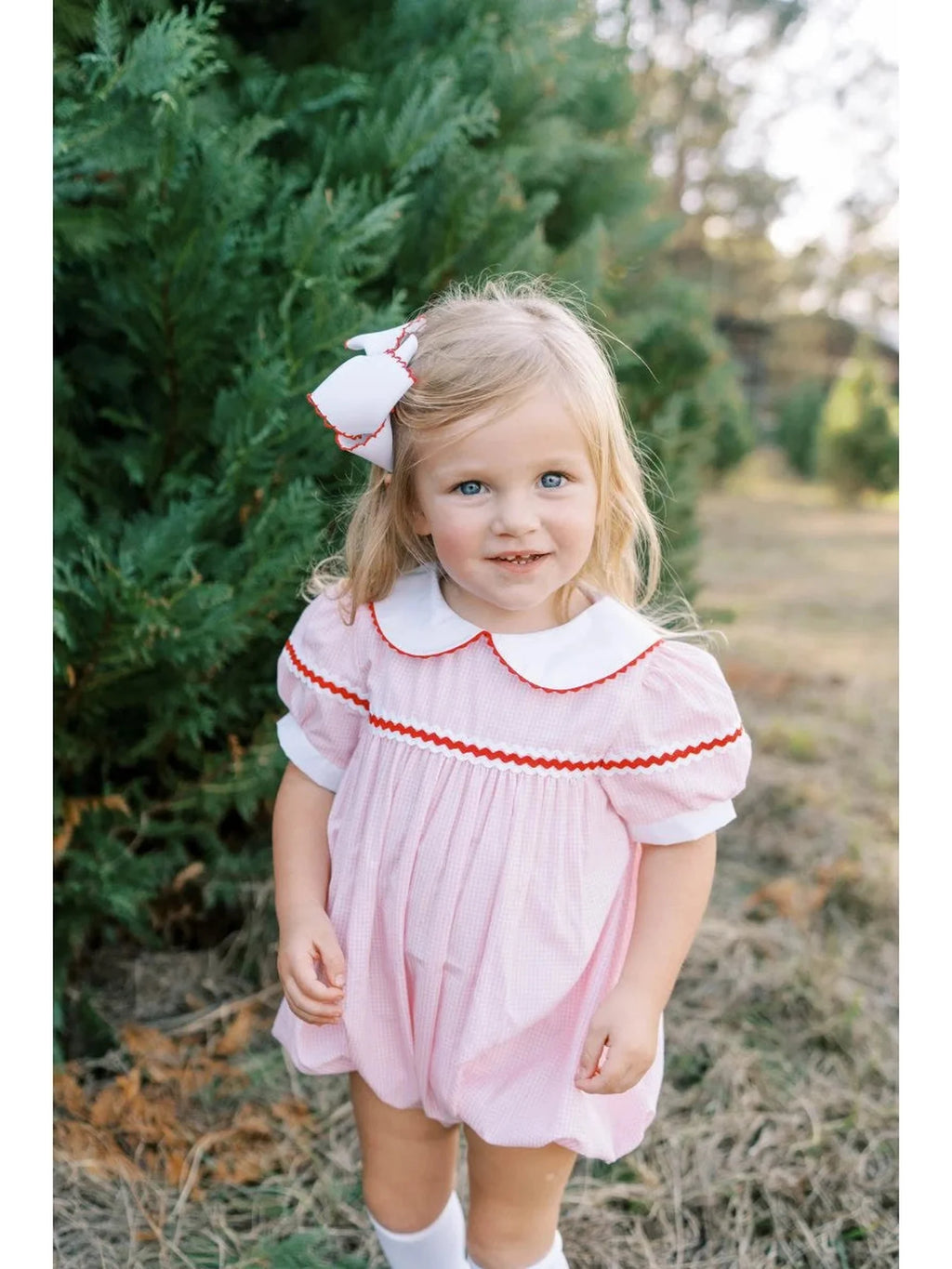 Kendall Bubble - Classic Pink Minigingham