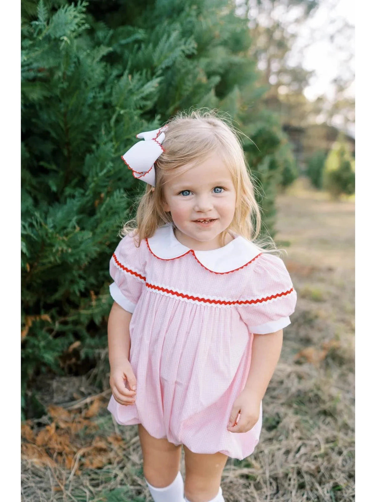 Kendall Bubble - Classic Pink Minigingham