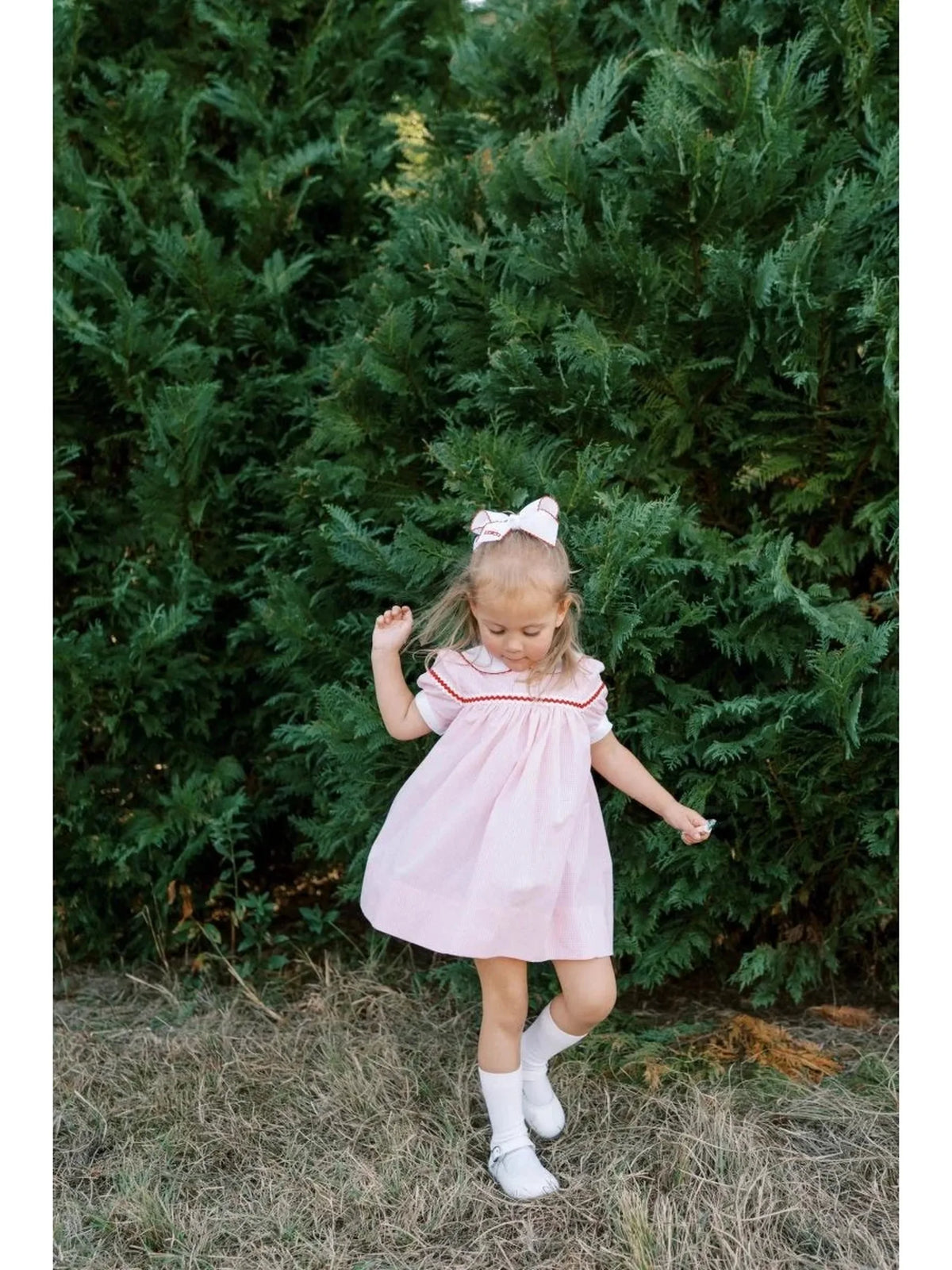 Kendall Dress - Classic Pink Minigingham