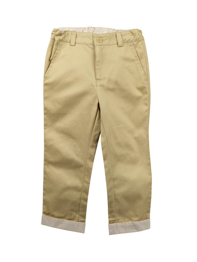Khaki Roll-up Boy Pants