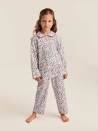 Kid's Twill Colette Pajama Set in Winter Garden