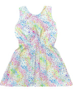 PRE-ORDER Kristin Knot Dress - Rainbow Stars