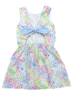 PRE-ORDER Kristin Knot Dress - Rainbow Stars