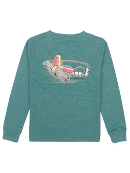 Southern Tide Keep it Reel Long Sleeve Performance T-Shirt in Classic White  – Country Club Prep