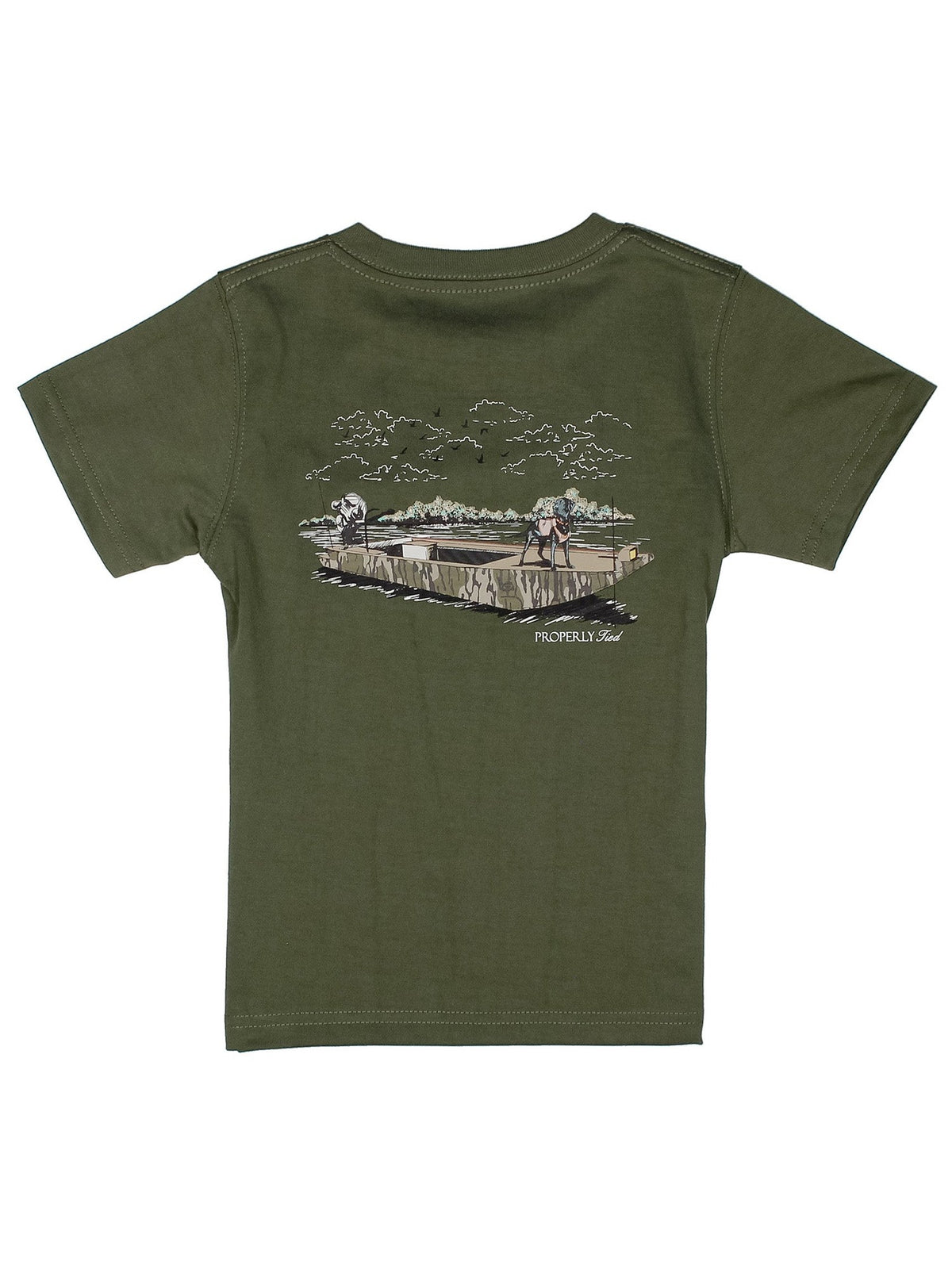 Boys Mossy Oak Boat Ride SS