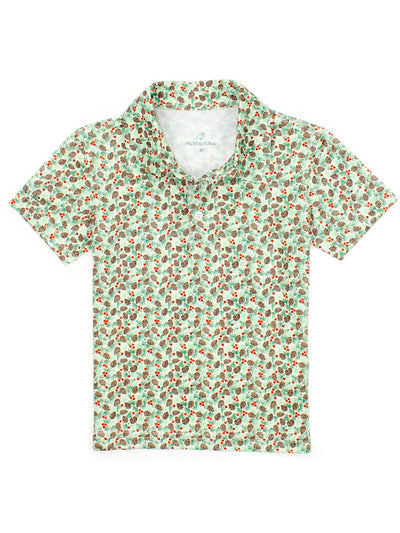 Boys Inlet Polo - Winter Pine