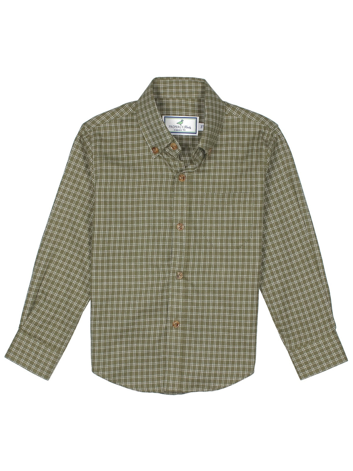 Boys Woodland Sportshirt - Cypress Needle