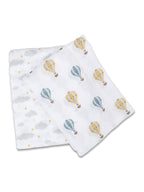 Lulujo Cotton Swaddles – Hot Air Balloons – 40×40″