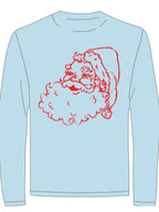 LS Light Blue Santa T-Shirt