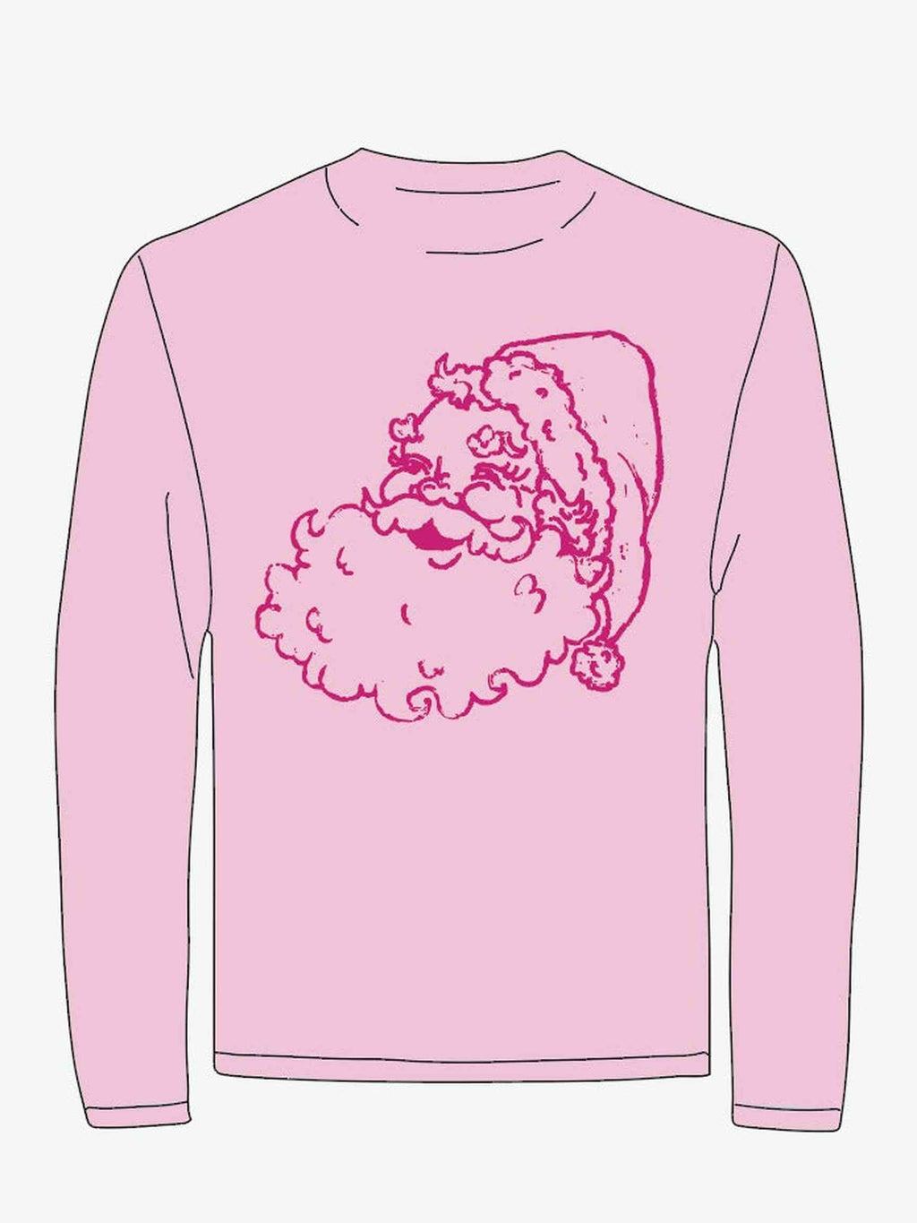 LS Light Pink Santa T-Shirt