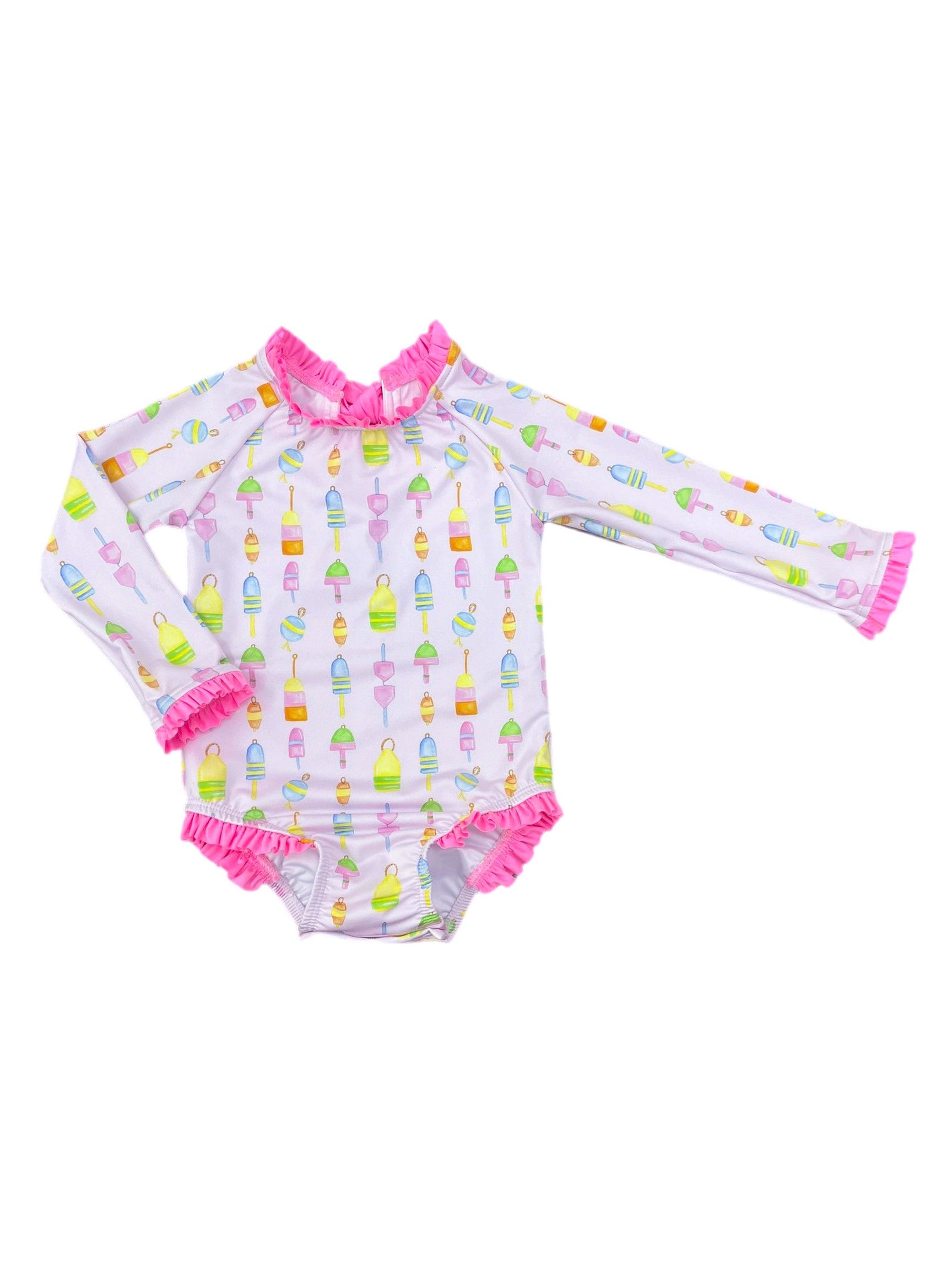 PRE-ORDER Leighton Rashguard Swimsuit - Reel Fun