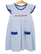 Let Freedom Ring Ruffle Pocket Dress