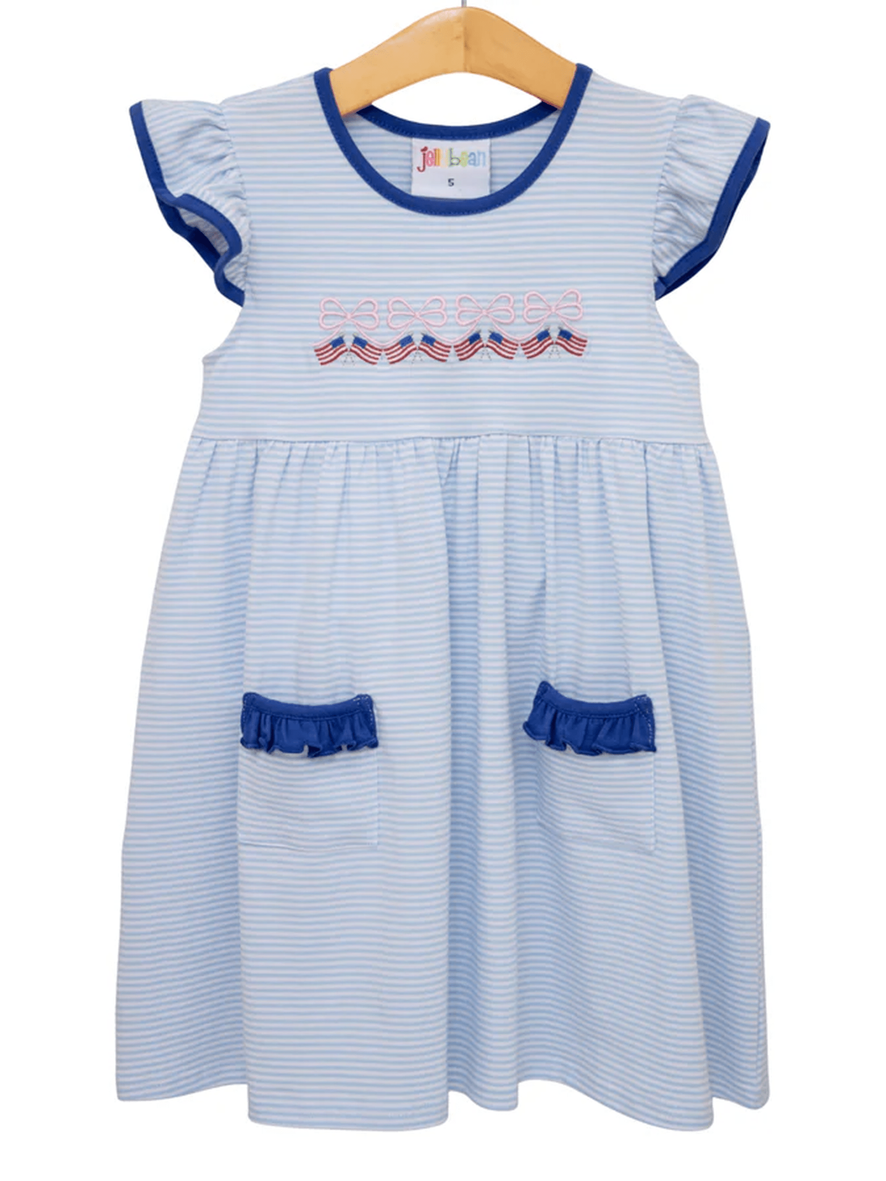 Let Freedom Ring Ruffle Pocket Dress