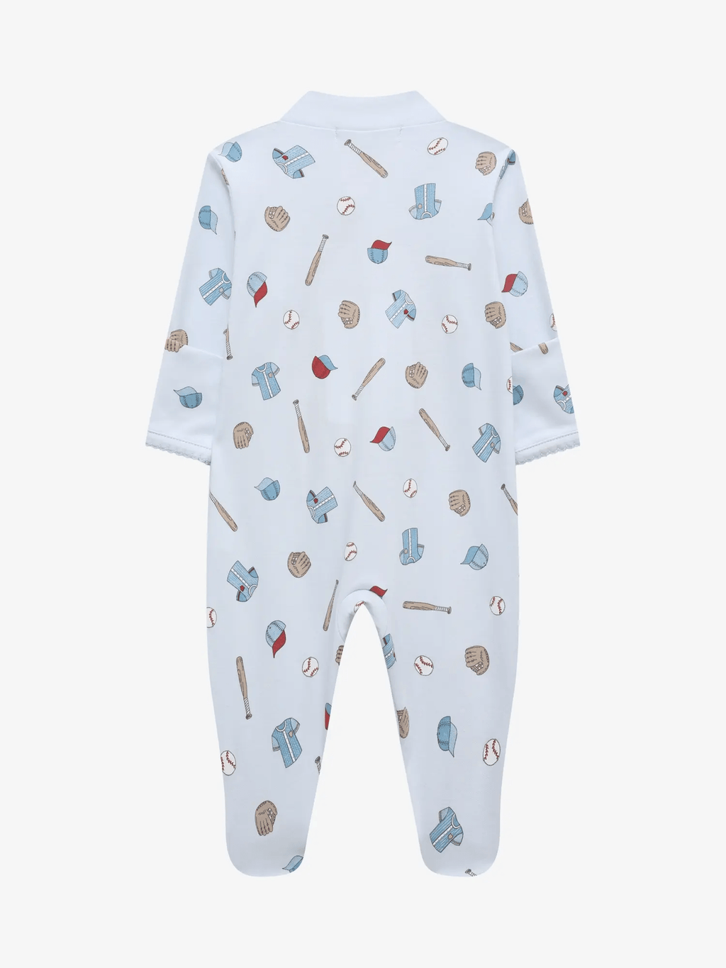 Light Blue Baseball Footie