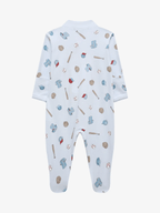 Light Blue Baseball Footie