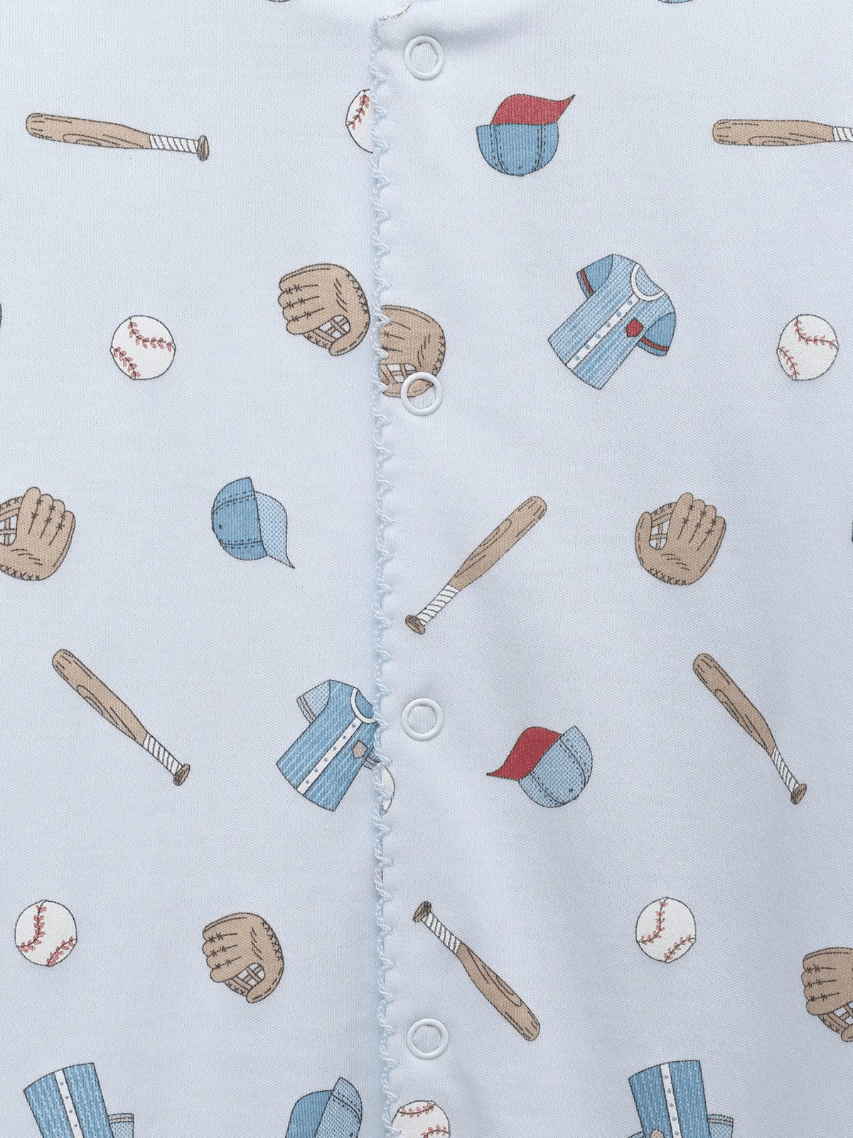 Light Blue Baseball Footie