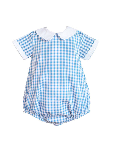 Blue Gingham Boy Bubble