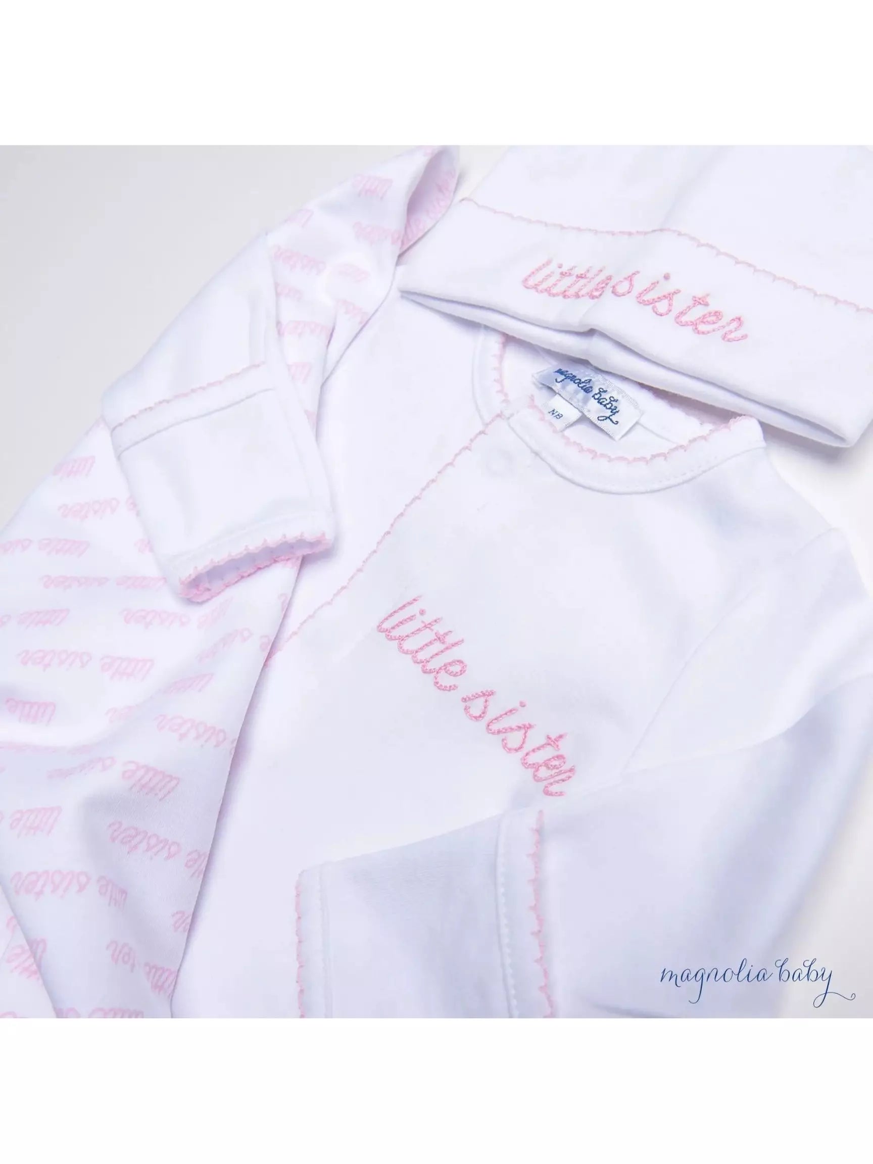 Big and Little Embroidered Converter - Pink