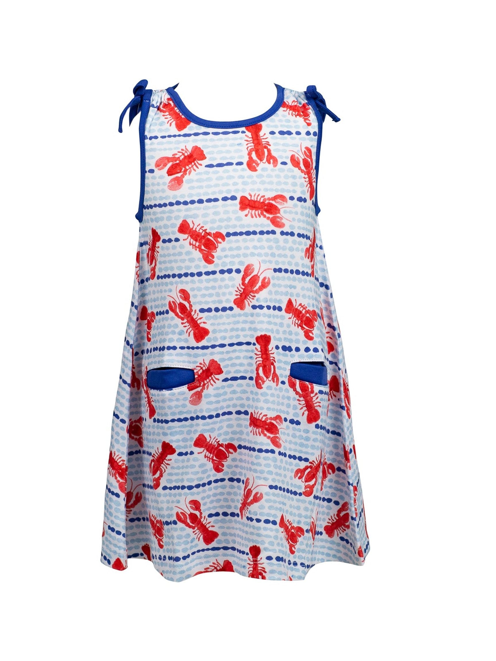 PRE-ORDER Lobster Dress - Posh Tots Children's Boutique